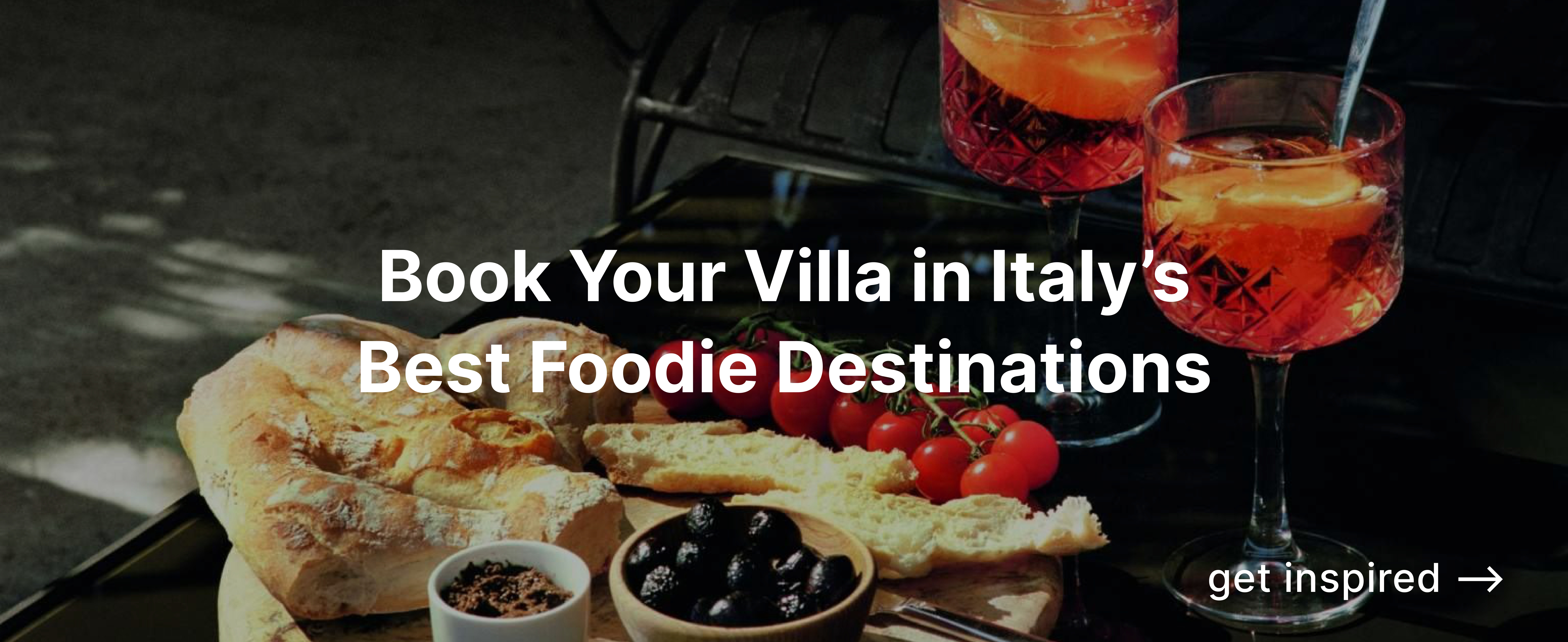 Book your villa in Italy's best foodie destinations
