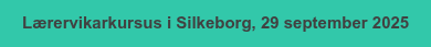 Lærervikarkursus i Silkeborg, 29 september 2025