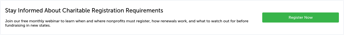 Stay Informed About Charitable Registration Requirements