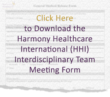 HHI Interdisciplinary Team Meeting Form