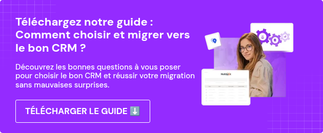 Téléchargez notre guide : Comment choisir et migrer vers le bon CRM ? &nbsp; Découvrez les bonnes questions à vous poser pour choisir le bon CRM et réussir votre migration sans mauvaises surprises.