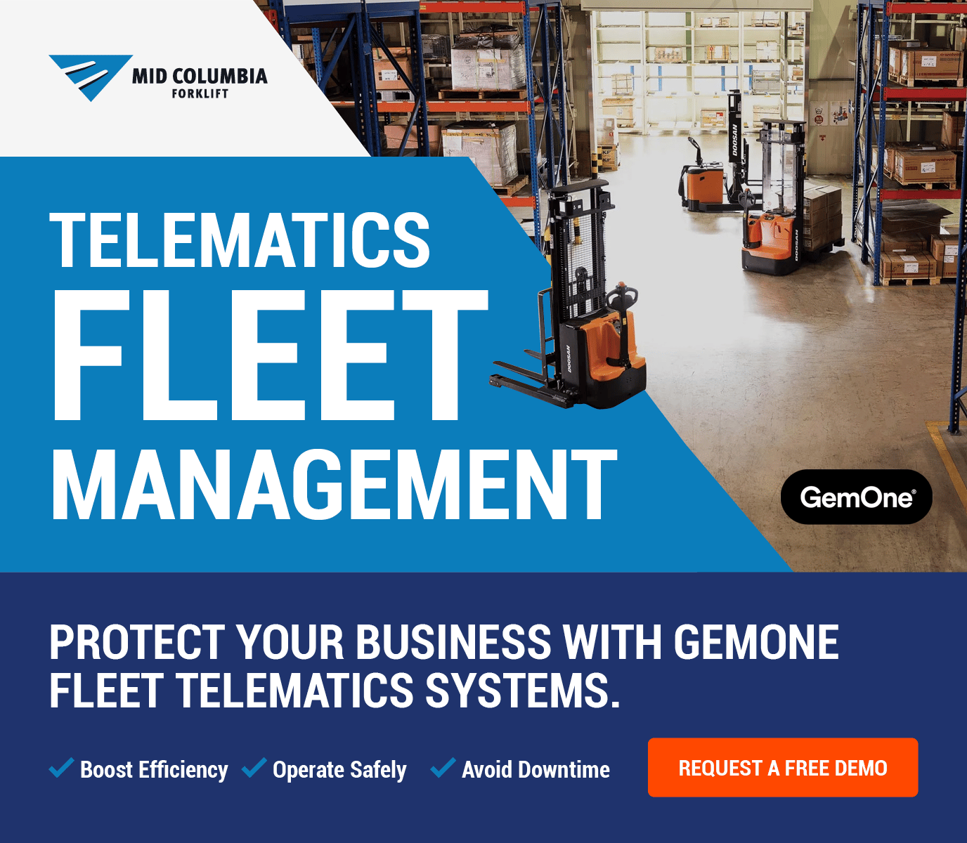 Wide: Forklift Fleet Telematics - Request a Free Demo
