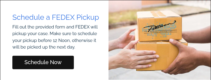 Schedule a FEDEX Pickup Fill out the provided form and FEDEX will pickup your case. Make sure to schedule your pickup before 12 Noon, otherwise it will be picked up the next day. &nbsp;
