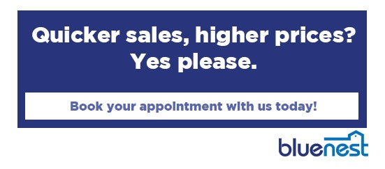 Book an appointment with a Bluenest agent to get the biggest bang for your buck in the sale of your property.