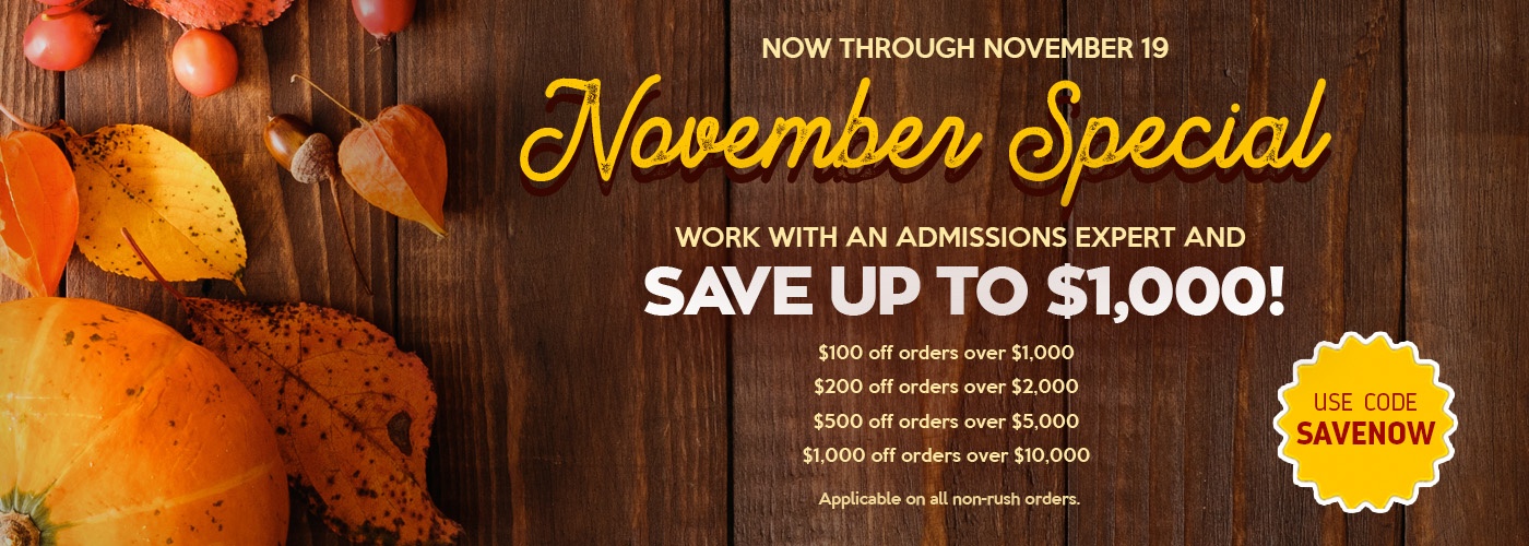 Save up to $1,000 on all admissions services! Shop now >>