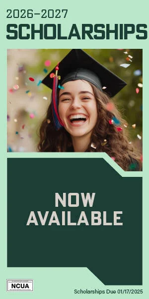 Young girl wearing graduation cap with confetti falling