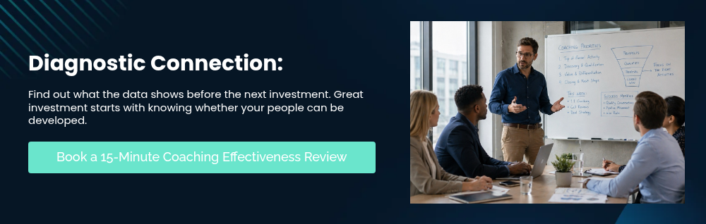 Diagnostic Connection: &nbsp; Find out what the data shows before the next investment. Great investment starts with knowing whether your people can be developed.