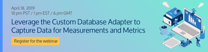 Leverage the Custom Database Adapter to Capture Data for Measurements and Metrics