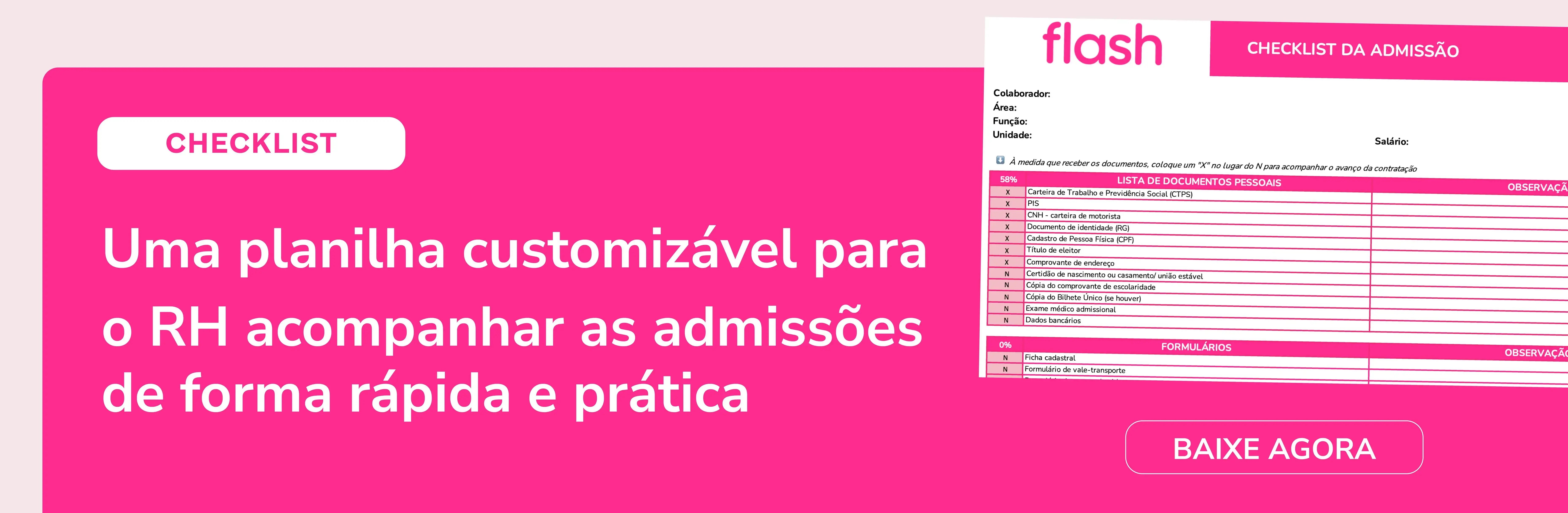 Checklist: documentos para admissão de funcionários