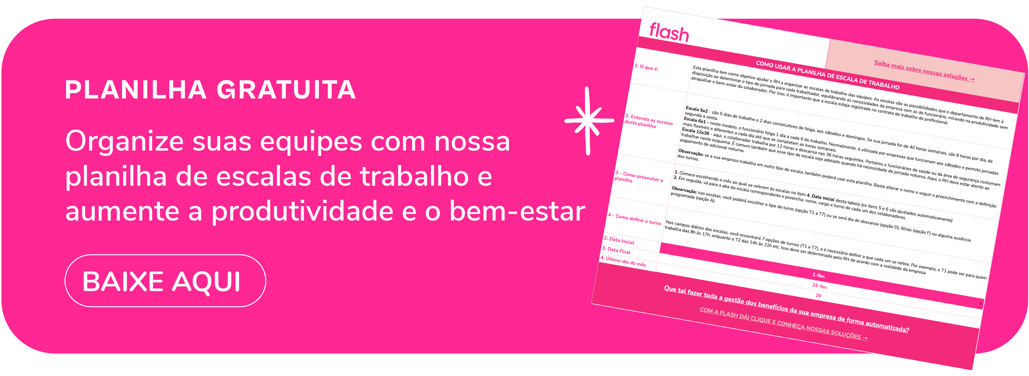 Planilha: modelo de folha de ponto