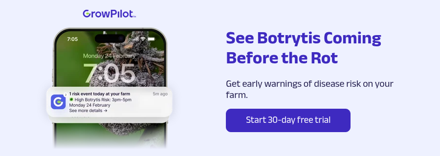 GrowPilot Botrytis Alert Push Notification