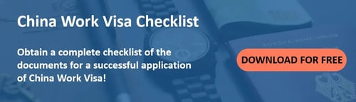 Checklist for China Work Visa Application