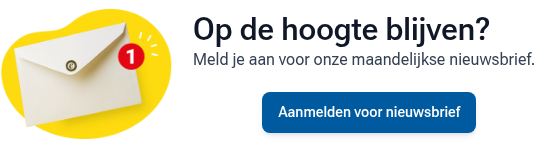 Een envelop met het eTrusted-logo en een rood rondje met een 1