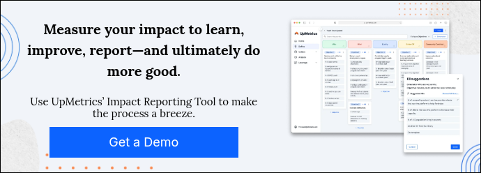 Measure your impact to learn, improve, report—and ultimately do more good.