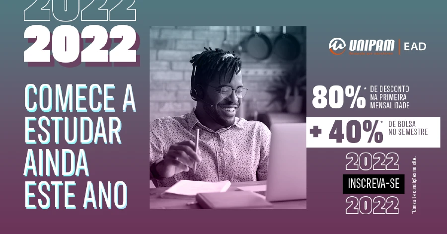 Comece sua graduação EAD agora mesmo! Inscreva-se grátis.