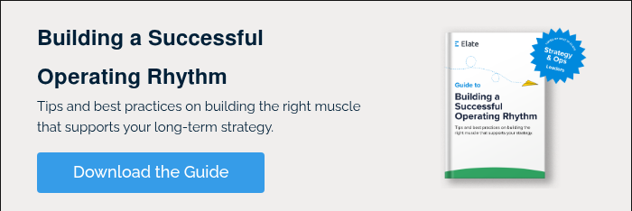 Building a Successful Operating Rhythm Tips and best practices on building the right muscle that supports your long-term strategy.  