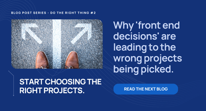 Start choosing the right projects