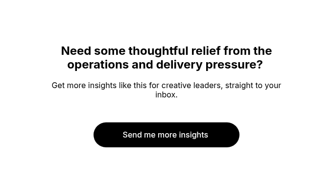 Need some thoughtful relief from the operations and delivery pressure?&nbsp;