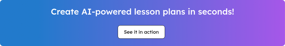 Create AI-powered lesson plans in seconds!{{ include_custom_fonts({"Lexend":["Black","Bold","Extra Bold","Extra Light","Light","Medium","Regular","Semi Bold","Thin"]}) }}