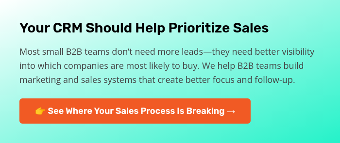 Your CRM Should Help Prioritize Sales