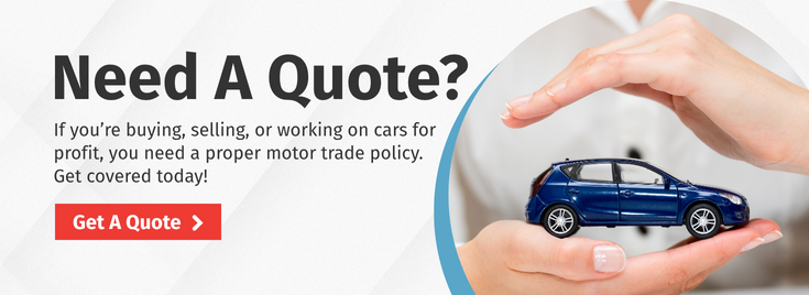 image call to action for requesting a quote for motor trade insurance