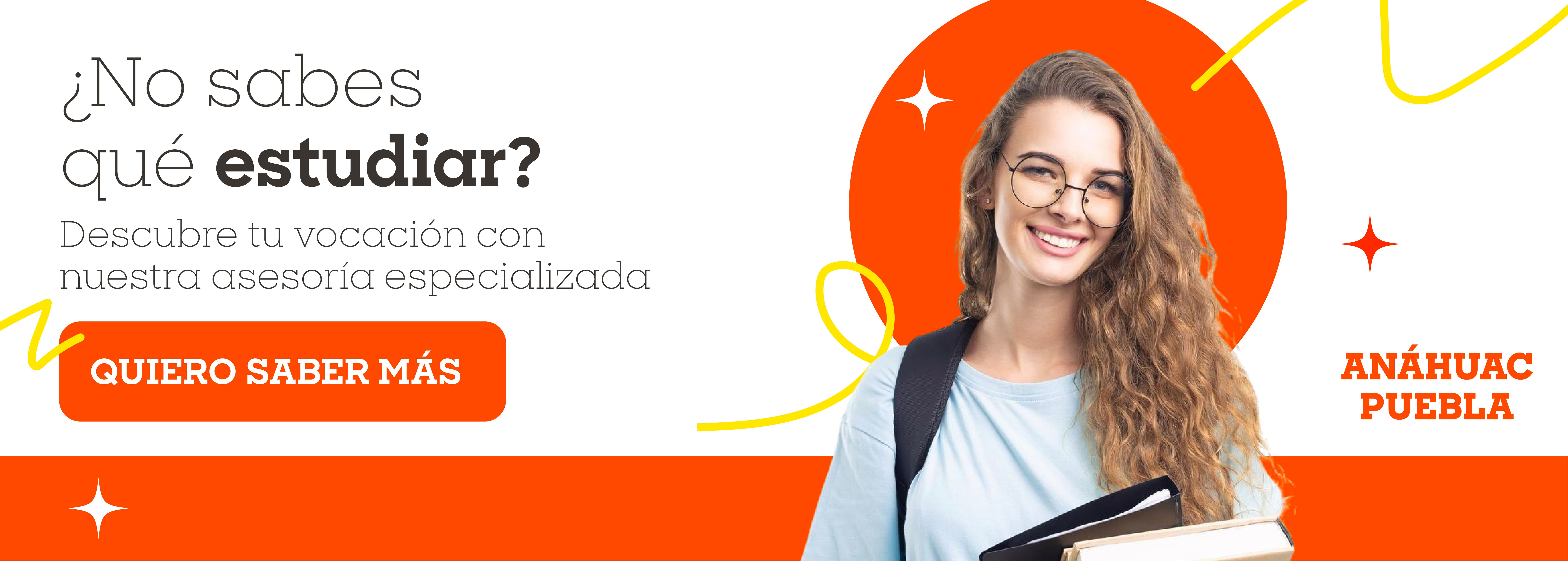 banner de alumna con información de orientación vocacional