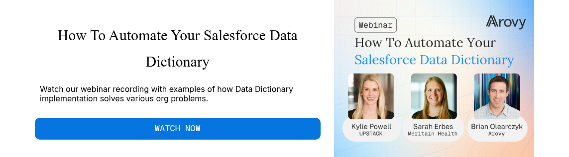 How To Automate Your Salesforce Data Dictionary