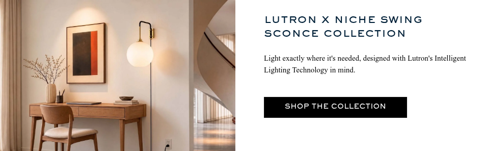 Niche Lutron Native by Design Swing Sconce Collection