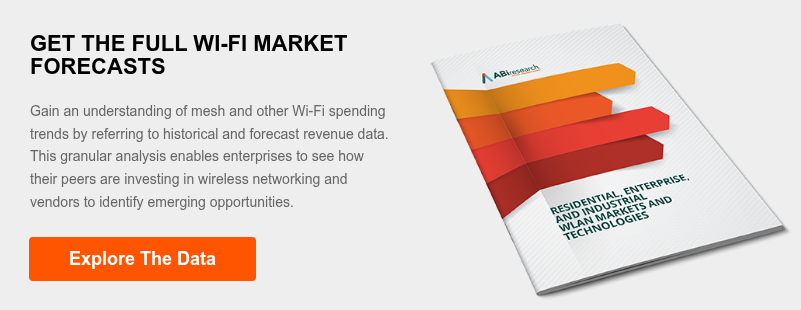 GET THE FULL WI-FI MARKET FORECASTS   Gain an understanding of mesh and other Wi-Fi spending trends by referring to historical and forecast revenue data. This granular analysis enables enterprises to see how their peers are investing in wireless networking and vendors to identify emerging opportunities.  