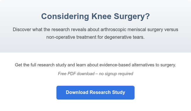 Considering Knee Surgery? Discover what the research reveals about arthroscopic meniscal surgery versus non-operative treatment for degenerative tears.