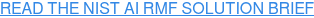 READ THE NIST AI RMF SOLUTION BRIEF