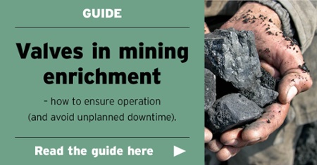 Valves in mining enrichment 