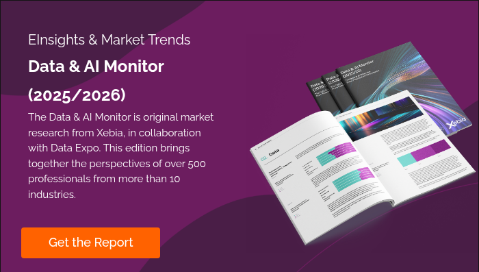 EInsights & Market Trends Data & AI Monitor (2025/2026) The Data & AI Monitor is original market research from Xebia, in collaboration with Data Expo. This edition brings together the perspectives of over 500 professionals from more than 10 industries.  