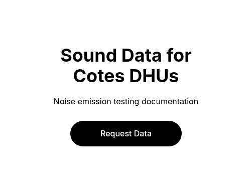 Sound Data for Cotes DHUs