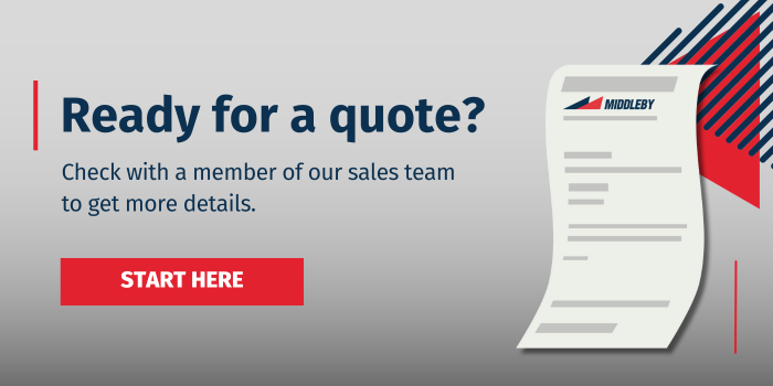 Request a quote from Middleby