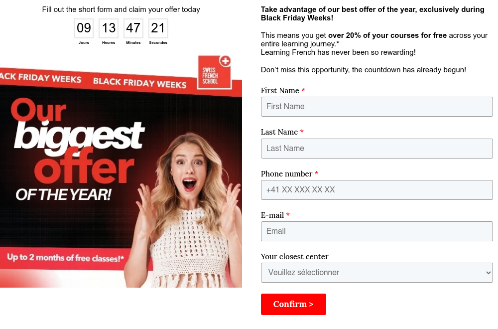 Fill out this short form and claim your offer today