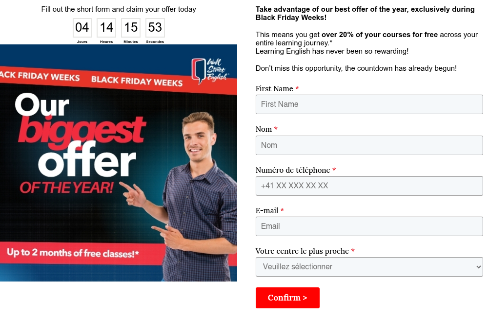 Fill out the short form and claim your offer today