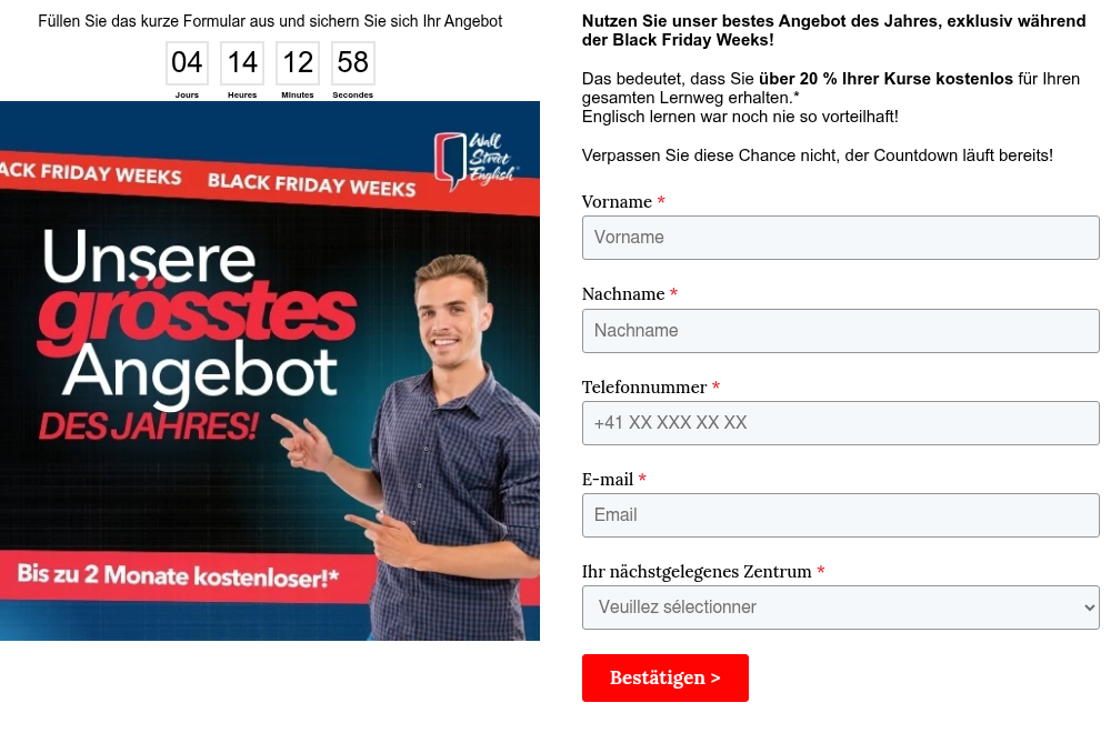 Füllen Sie das kurze Formular aus und sichern Sie sich Ihr Angebot