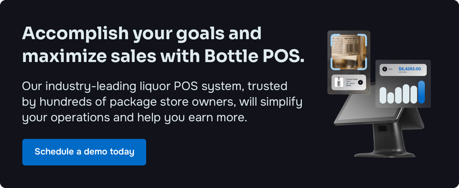 Accomplish your goals and maximize sales with Bottle POS. Our industry-leading liquor POS system, trusted by hundreds of package store owners, will simplify your operations and help you earn more. Schedule a demo today.