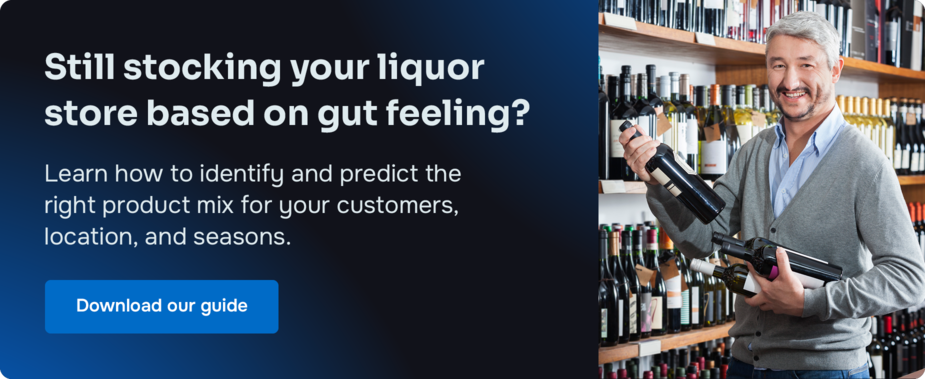 Still stocking your liquor store based on gut feeling? Learn how to identify and predict the right product mix for your customers, location, and seasons. Download our guide.