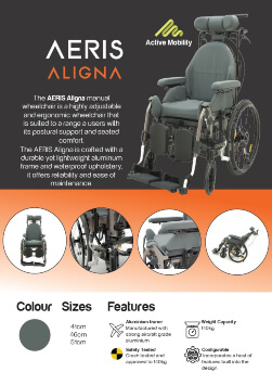 AERIS Aligna Product Specification Flyer