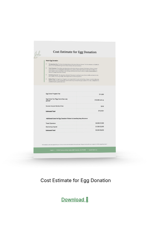 Egg donor compensation estimate _ Hatch