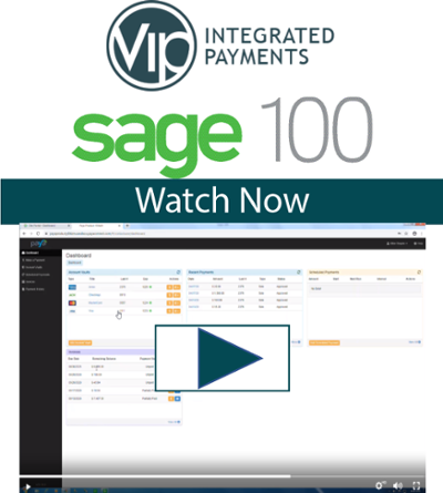 Sage 100 Credit Card Processing