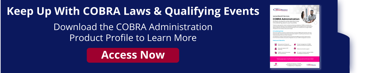 COBRA Administration Product Profile Download