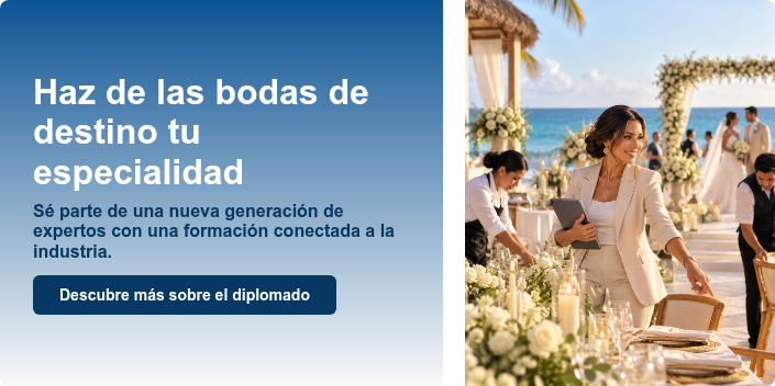 Haz de las bodas de destino tu especialidad