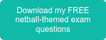 Download my FREE netball-themed exam questions