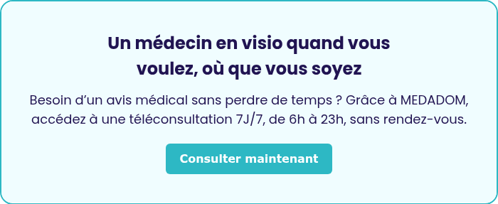 &nbsp; Un médecin en visio quand vous voulez, où que vous soyez &nbsp; Besoin d’un avis médical sans perdre de temps ? Grâce à MEDADOM, accédez à une téléconsultation 7J/7, de 6h à 23h, sans rendez-vous. &nbsp;