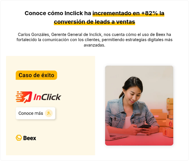 Conoce cómo Inclick ha incrementado en +82% la conversión de leads a ventas