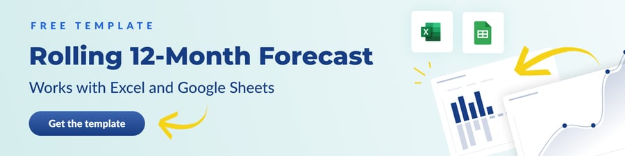 Get your free rolling 12-month forecast template for Excel and Google Sheets