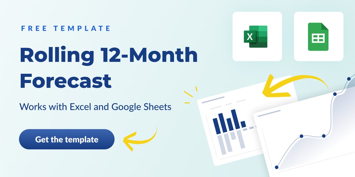 Get your free rolling 12-month forecast template for Excel and Google Sheets